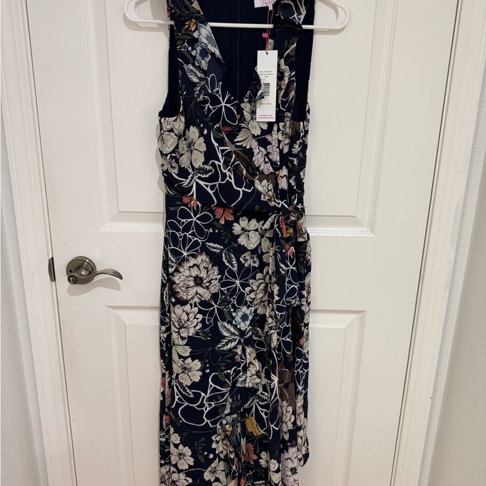 Parker Navy Floral Maxi Dress